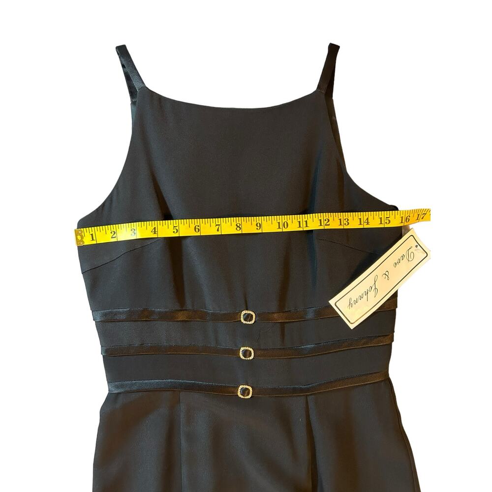 NWT Vintage Dave and Johnny Black Formal Dress - Size 8 - Picture 4 of 13